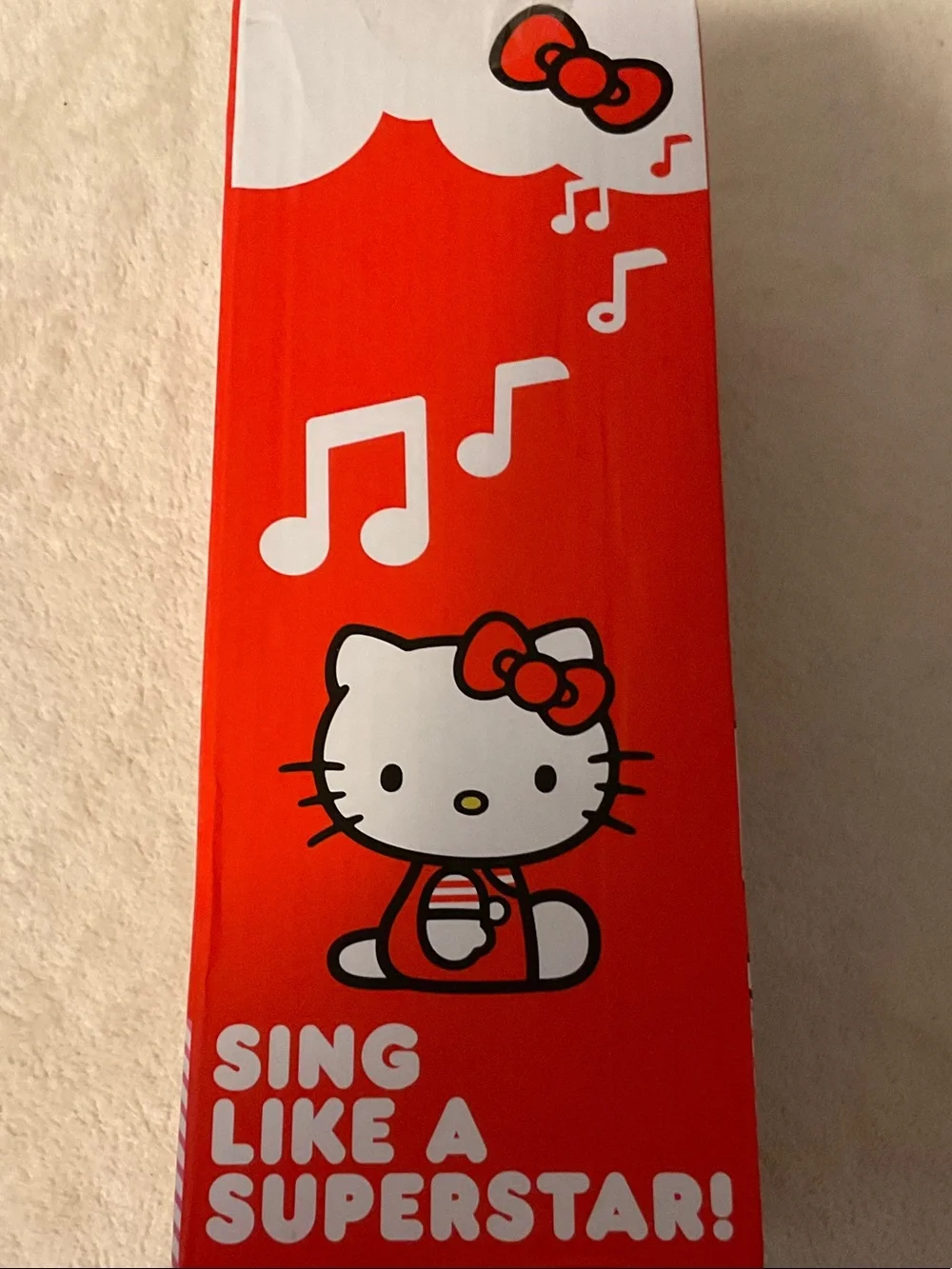 Sanrio Hello Kitty Red Party Singing Microphone Packaging